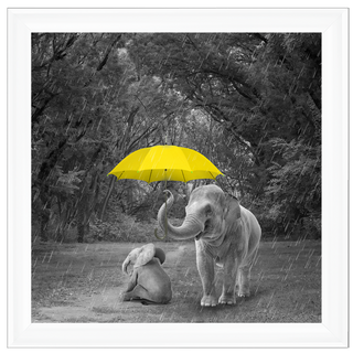 I've got you (yellow) III 55x55cm