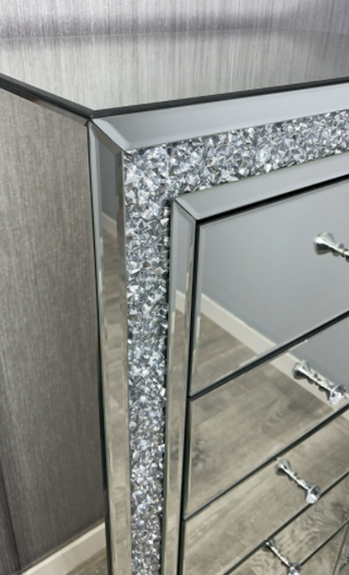 Diamond Sparkle 5 Drawer Tallboy