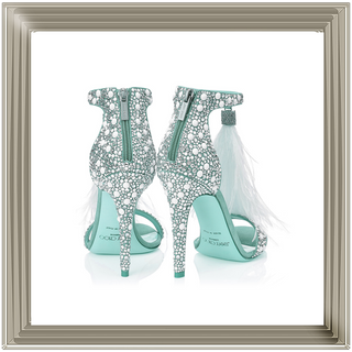 Jimmy Choos Blue shoe 55x55cm