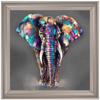 Colouful Elephant 55x55cm