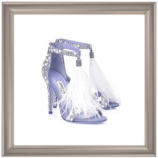 Jimmy Choos Purple shoe 2 55x55cm