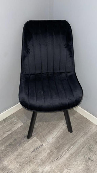 Bentley 4 Leg chair Black Legs