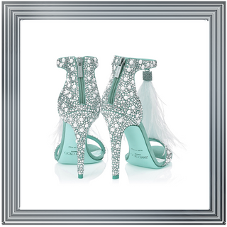 Jimmy Choos Blue shoe 55x55cm