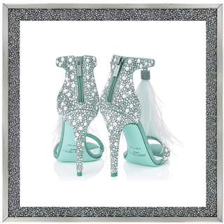 Jimmy Choos Blue shoe 55x55cm