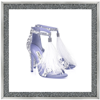 Jimmy Choos Purple shoe 2 55x55cm