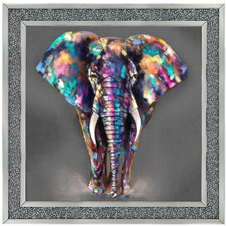 Colouful Elephant 55x55cm