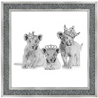 Three crowned cubs - 85x85cm