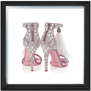 Jimmy Choos Pink shoe 85x85cm