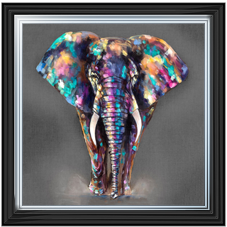 Colouful Elephant 55x55cm