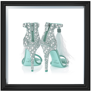 Jimmy Choos Blue shoe 55x55cm