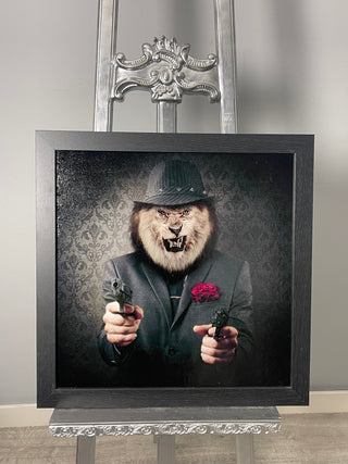 Gangster Lion 65x55cm