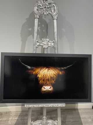 Highland Cow Headshot 115x65cm