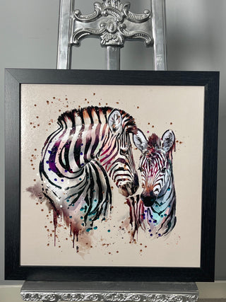 Pair Of Zebras 65x55cm