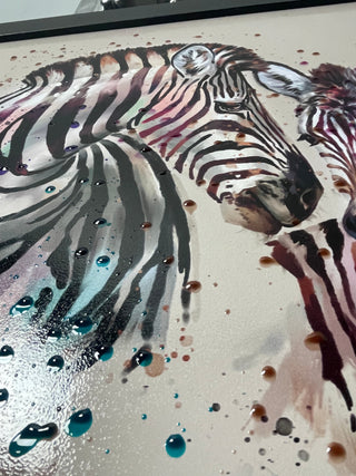 Pair Of Zebras 65x55cm