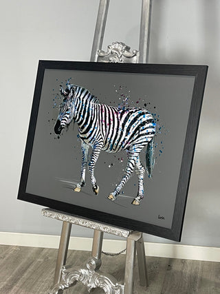 Lone Zebra 95x75cm