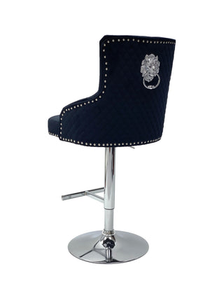 Tokyo Black Fabric Bar Stool