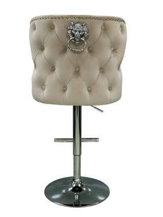 Vienna Mink Velvet Bar Stool