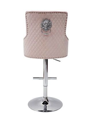 Tokyo Pink Fabric Bar Stool