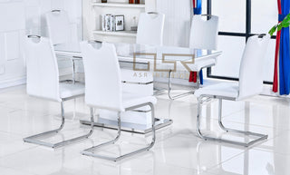 Copenhagen White Extending Dining Table