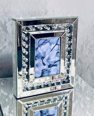 Floating Crystal Large Photo Frame