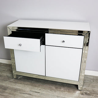 White Mayfair 2 Door 2 Drawer Sideboard