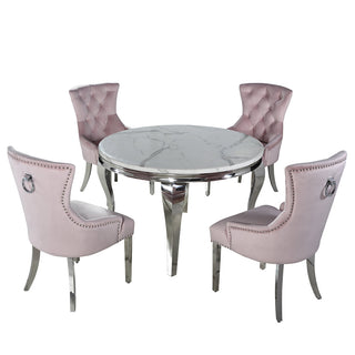 Asmara Round Table in Chrome -130cm