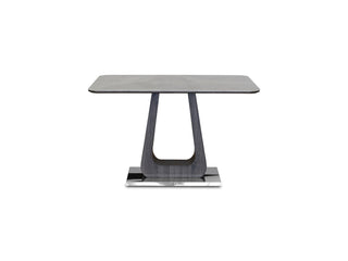 Zurich 120cm Dining Table (120cm Fixed Top) (Grey Ceramic)