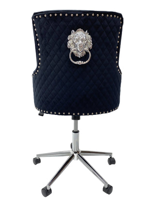 Tokyo Black Velvet Office Chair