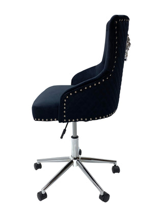 Tokyo Black Velvet Office Chair