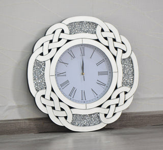 Diamond Crushed Round Wall Clock 53.4cm x 53.4cm