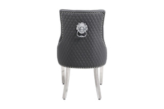 Tokyo Hudson Grey PU Leather Dining Chair