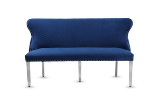 Vienna Navy Velvet Bench