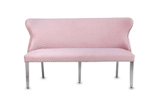 Vienna Pink Velvet Bench