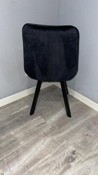 Bentley 4 Leg chair Black Legs