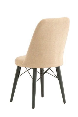 Eva Chair - Beige/Anthracite(Set of 2)