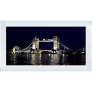 Tower Bridge Liquid Art with Mirrored Frame 85x45cm