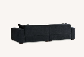 Dakota 4 Seater With Chaise In Midnight Boucle