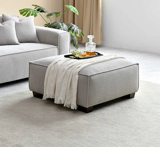 Dakota 4 Seater With Chaise In Pebble Boucle