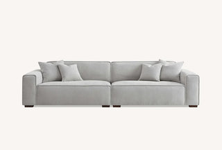 Dakota 4 Seater With Chaise In Pebble Boucle