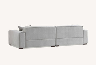 Dakota 4 Seater With Chaise In Pebble Boucle