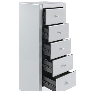 Hollywood 5 Drawer Tallboy-White