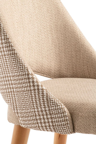 Palm Chair - Cream Glen Check (Set of 2)