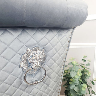 Melissa Dining Chairwith Lion Knocker & Quilted Back