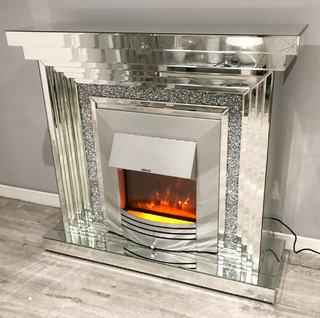 Diamond Sparkle Lux Fireplace