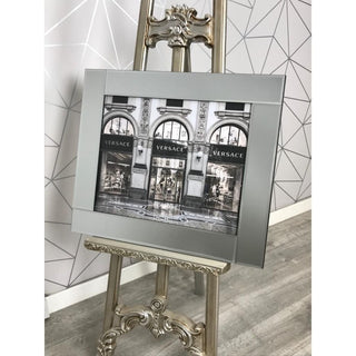 Versace Store 2 Liquid Art with Mirrored Frame 65x55cm