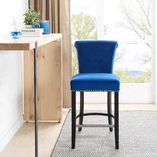 Knocker Back Breakfast Bar Stool - Royal Blue