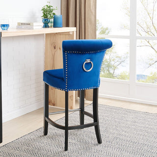 Knocker Back Breakfast Bar Stool - Royal Blue