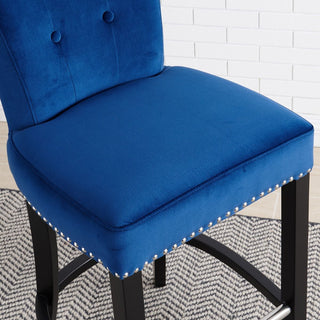 Knocker Back Breakfast Bar Stool - Royal Blue