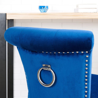 Knocker Back Breakfast Bar Stool - Royal Blue