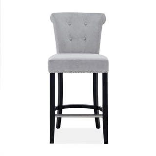 Knocker Back Breakfast Bar Stool Silver